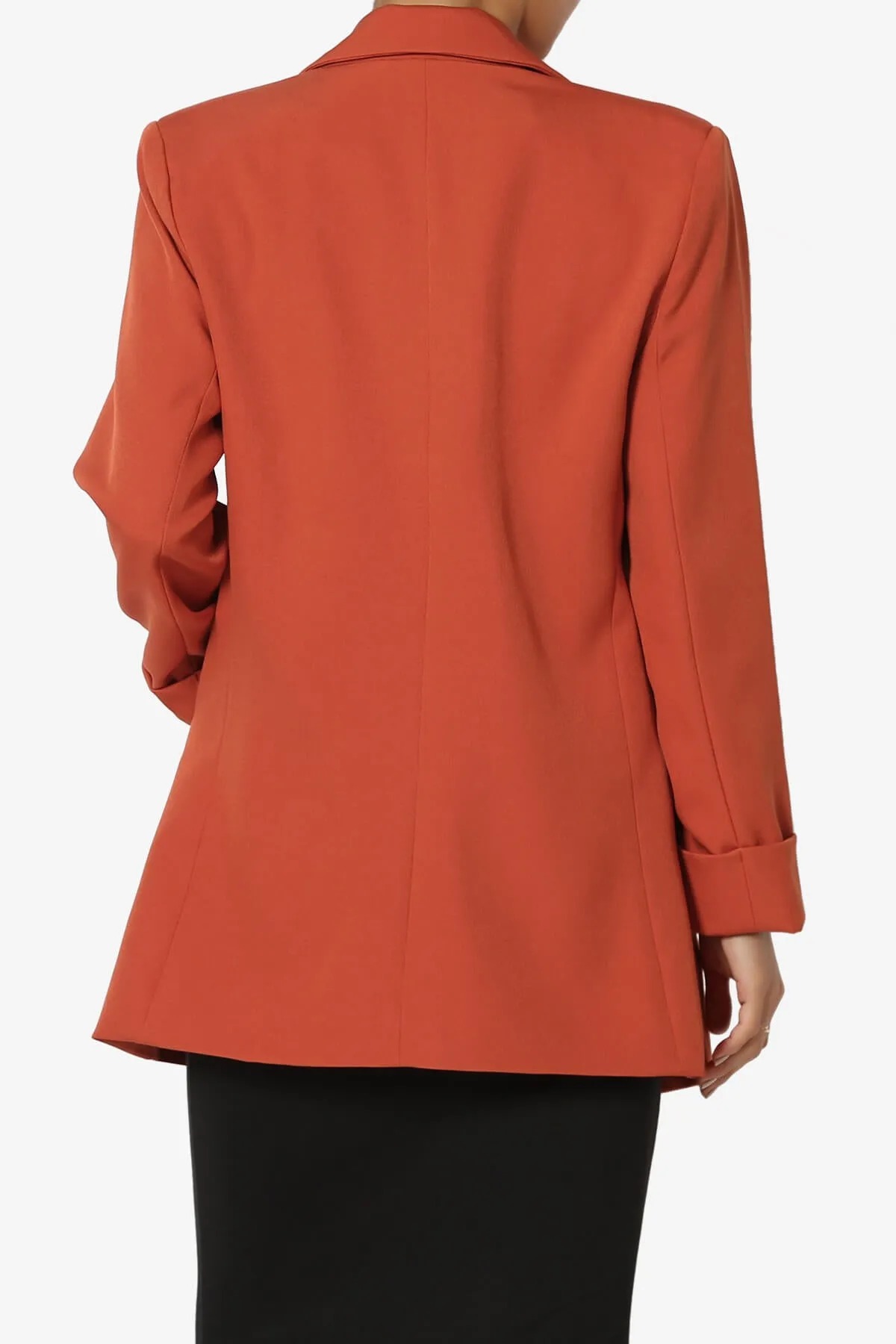 Malory Cuffed Sleeve Open Front Blazer