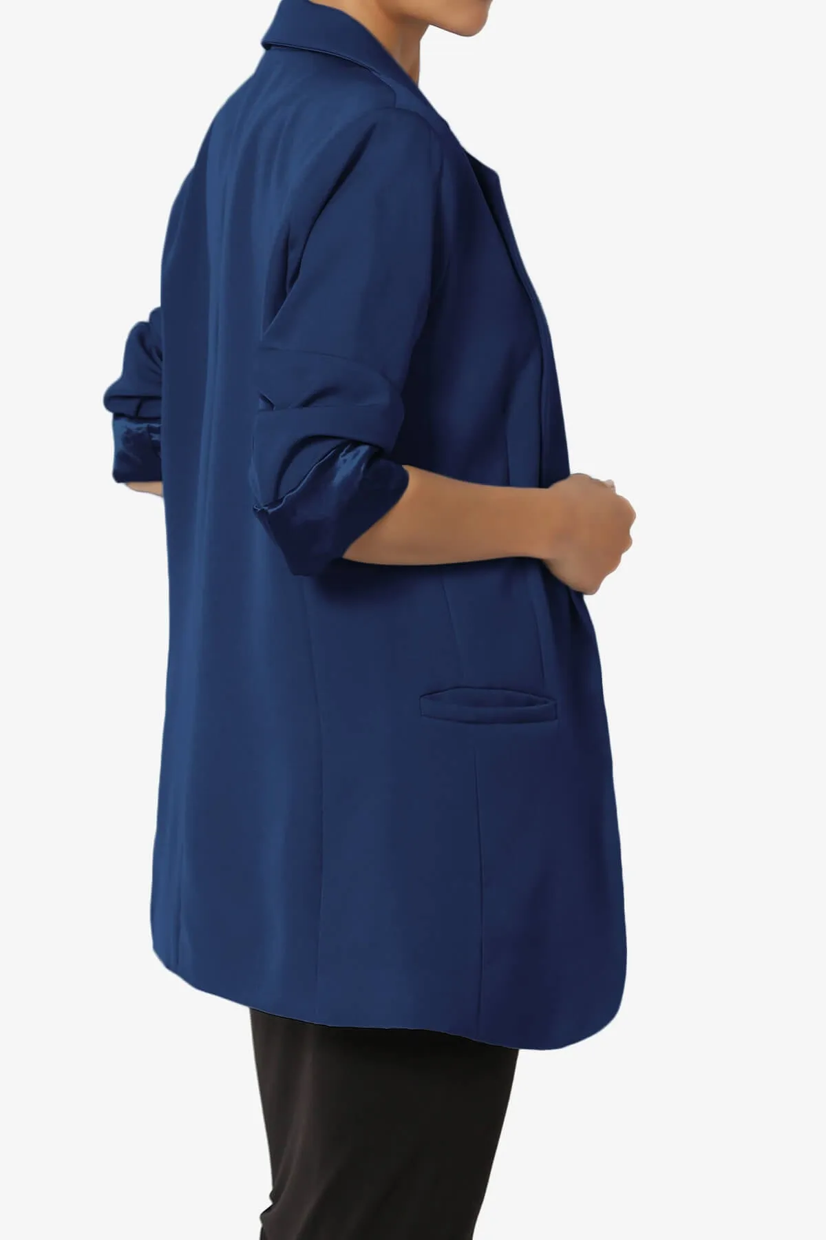 Malory Cuffed Sleeve Open Front Blazer