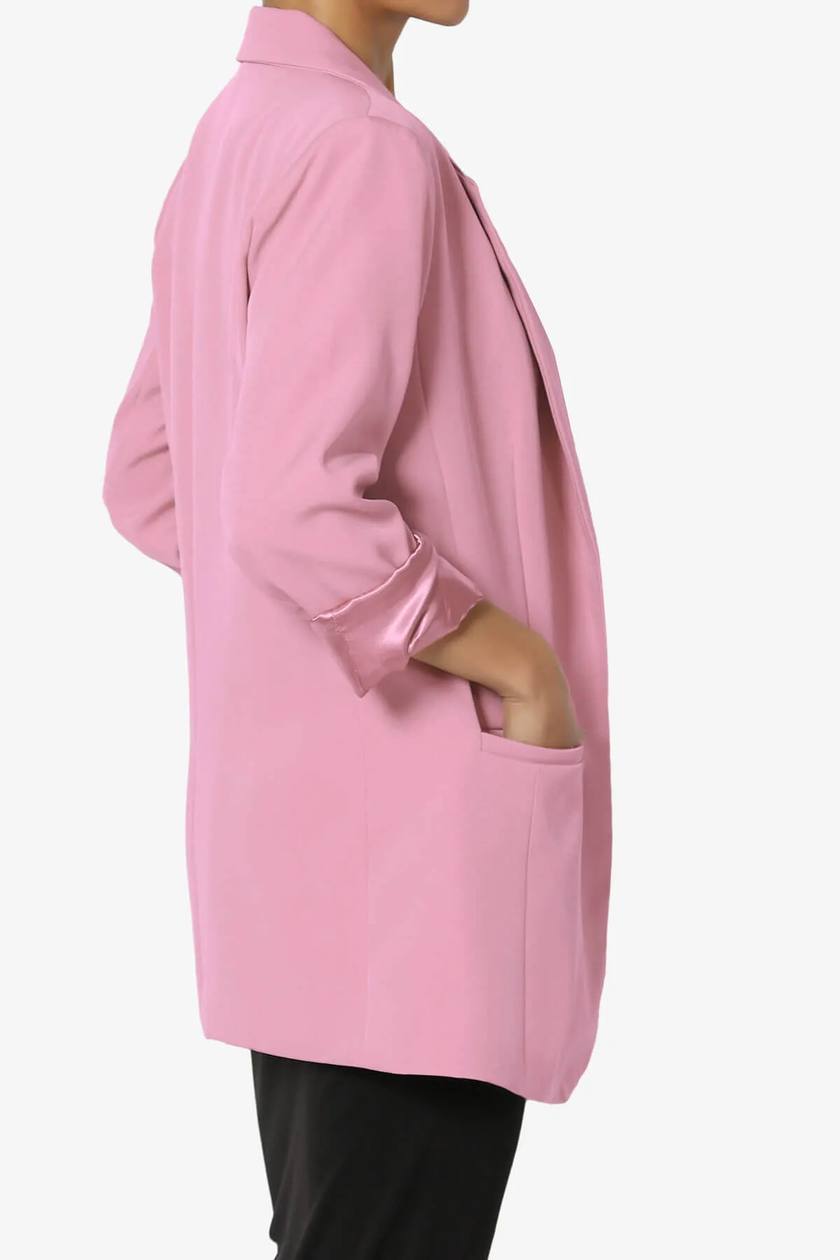 Malory Cuffed Sleeve Open Front Blazer