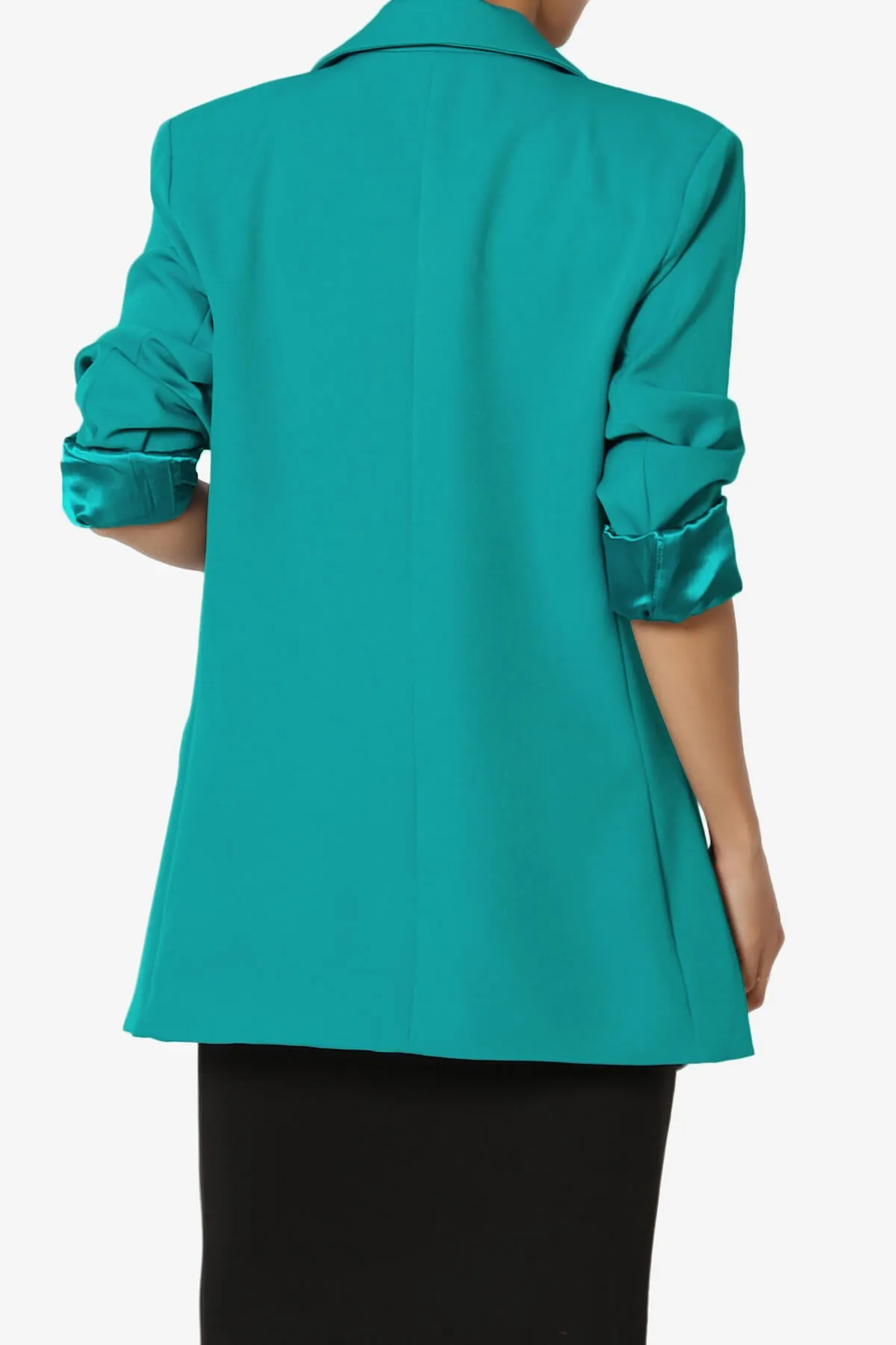 Malory Cuffed Sleeve Open Front Blazer