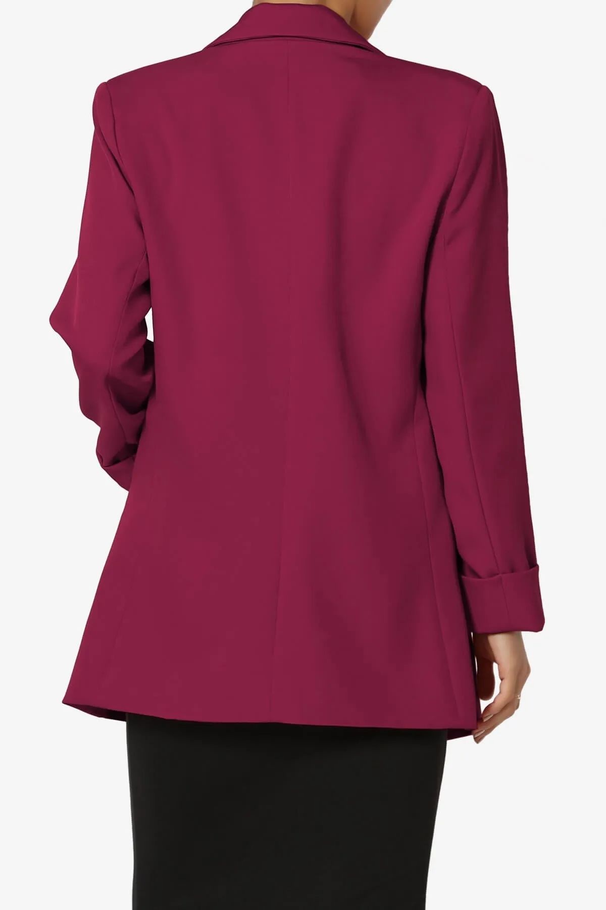 Malory Cuffed Sleeve Open Front Blazer