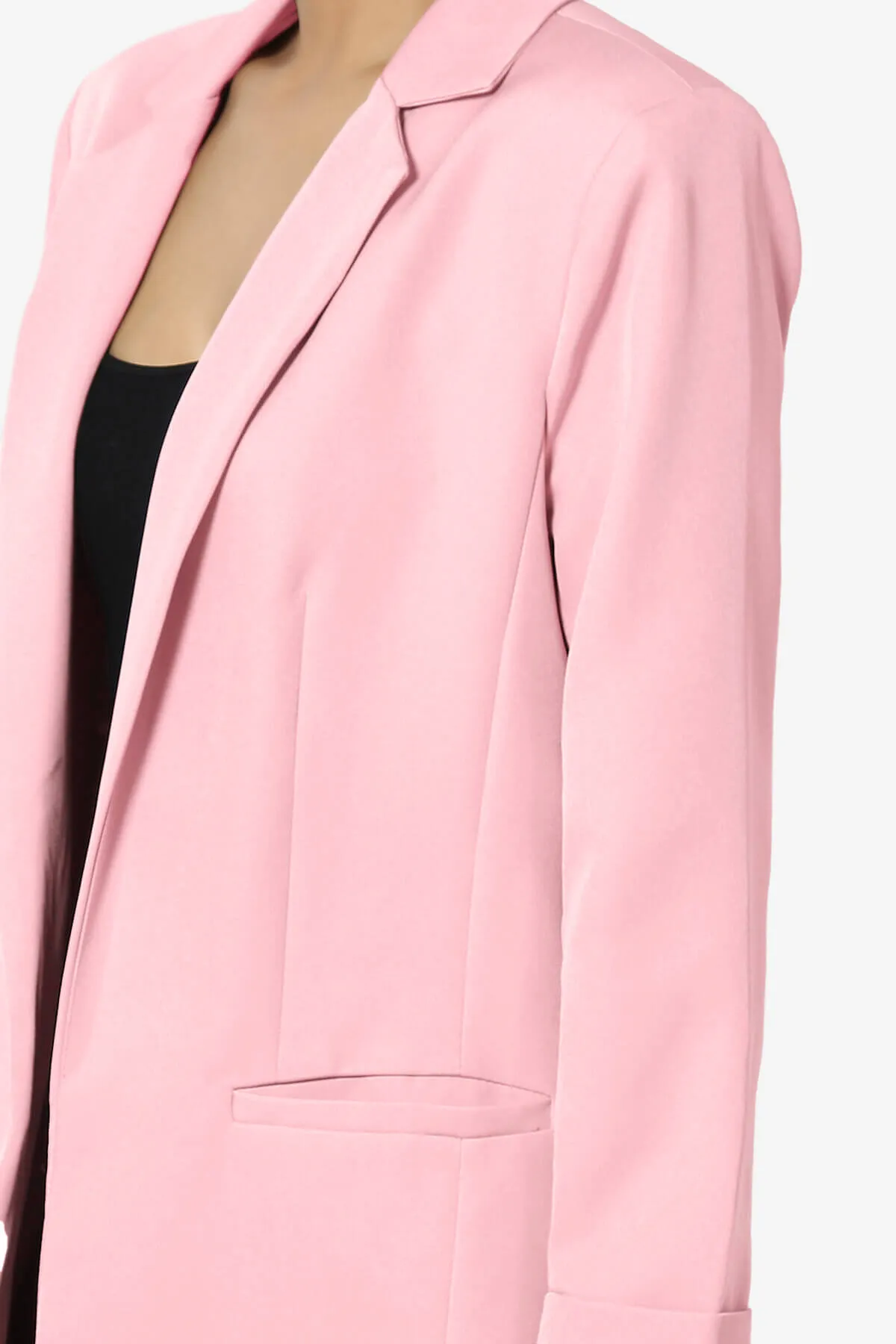 Malory Cuffed Sleeve Open Front Blazer