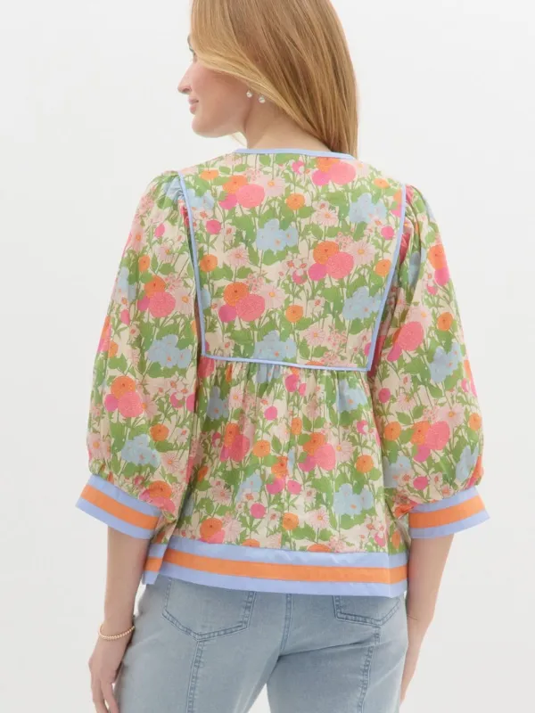 Marigold Floral Top