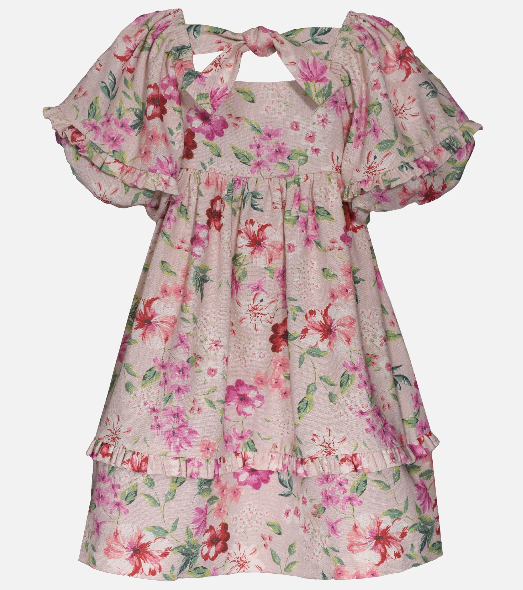 Mary Floral Dress with Purse
