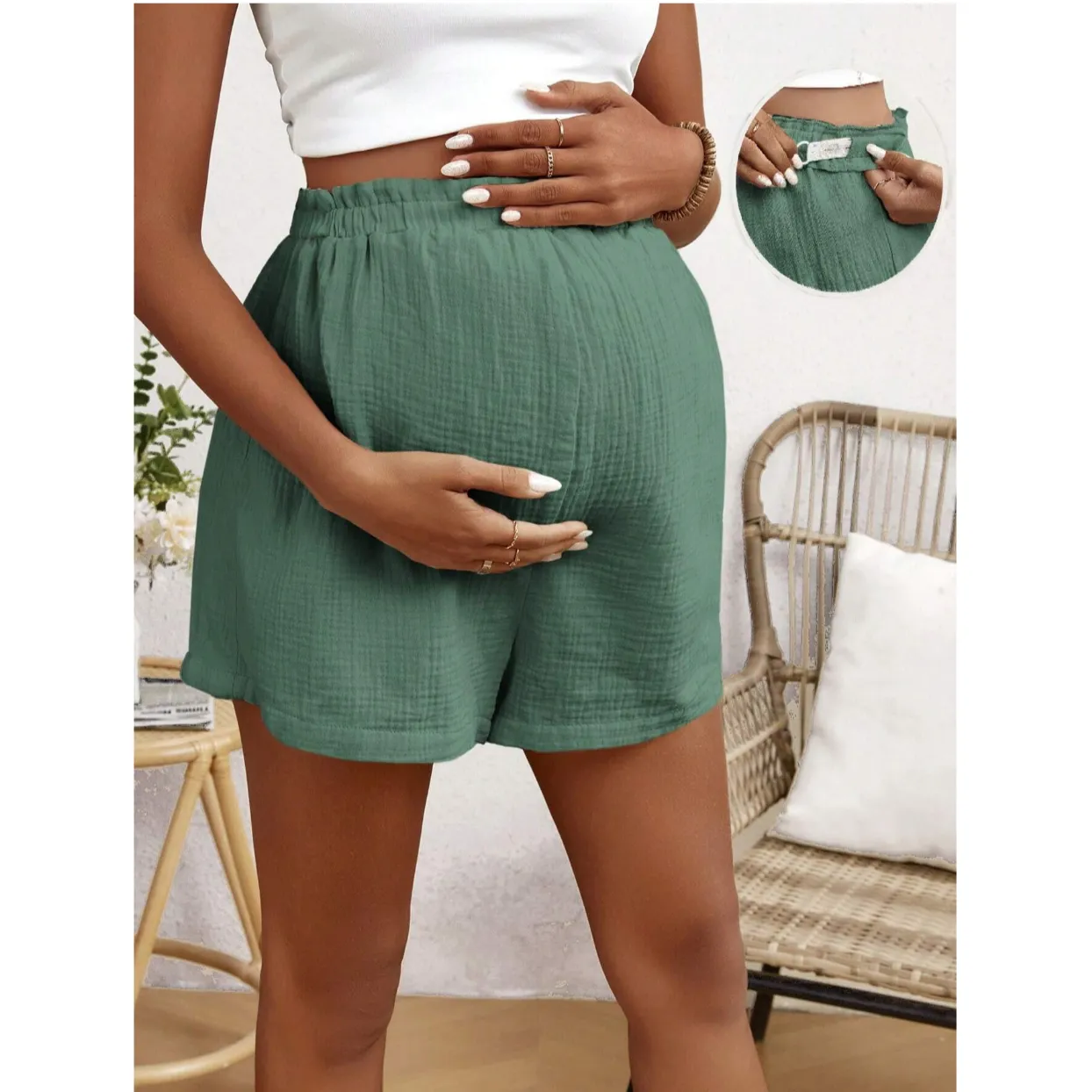 Maternity Holiday Sports Shorts