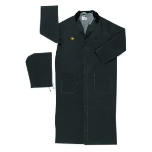 MCR Safety Classic Plus Series Rider Coat, 3X-Large, PVC/Polyester, Black, FR267CX3