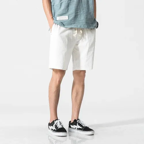 Men's Cotton Linen Casual Shorts: Summer Comfort with Streetwear Style
