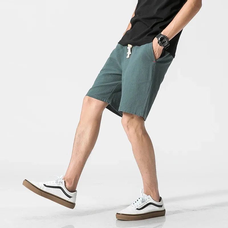 Men's Cotton Linen Casual Shorts: Summer Comfort with Streetwear Style