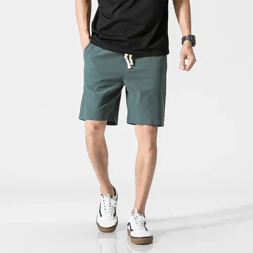 Men's Cotton Linen Casual Shorts: Summer Comfort with Streetwear Style