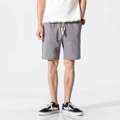 Men's Cotton Linen Casual Shorts: Summer Comfort with Streetwear Style