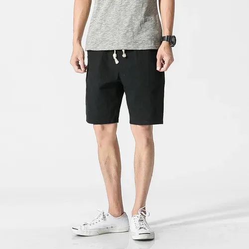Men's Cotton Linen Casual Shorts: Summer Comfort with Streetwear Style