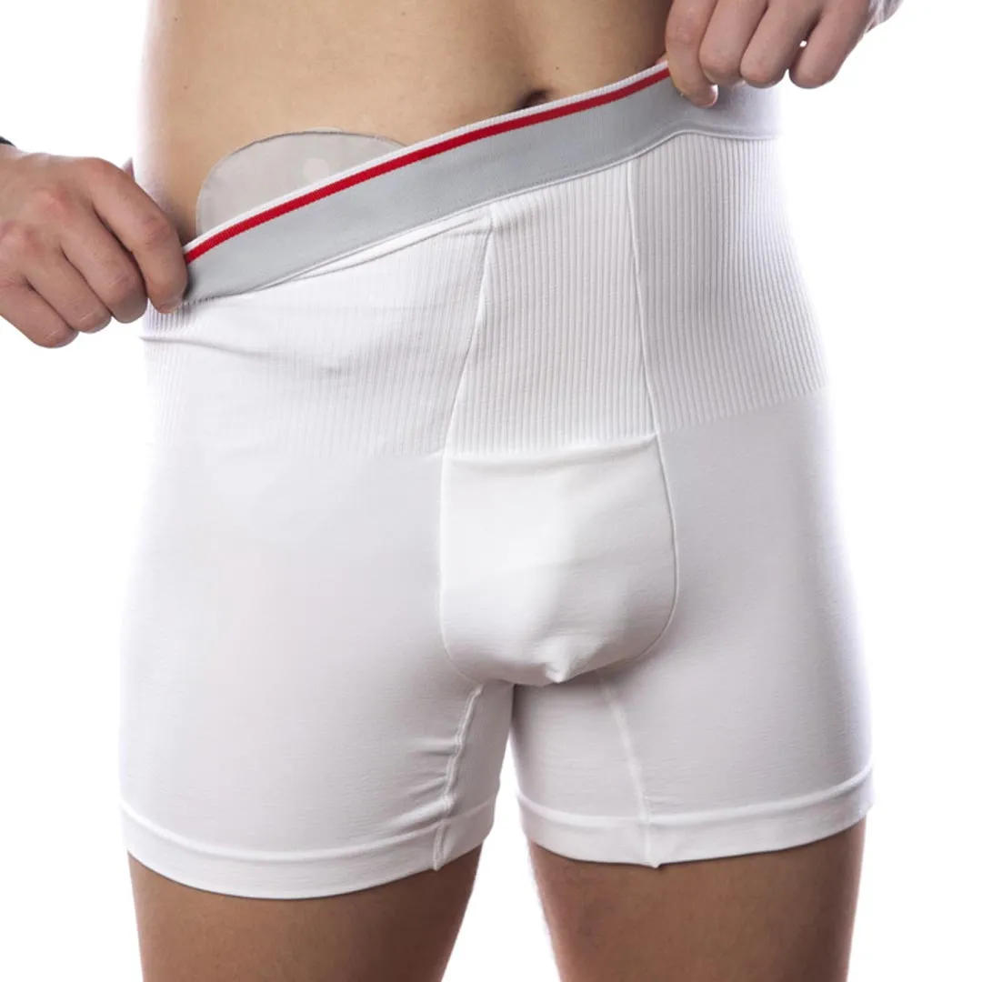 Mens' Light Support High Waist Ostomy Boxers