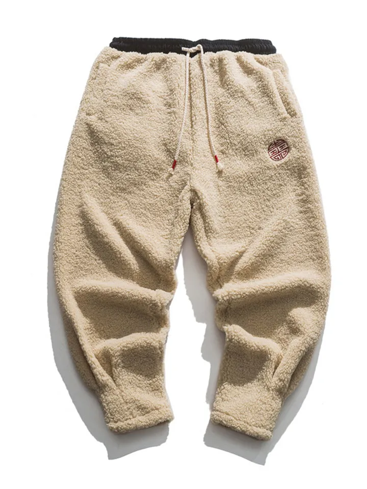 Men's Warm Fashion Wool Pants for Winter