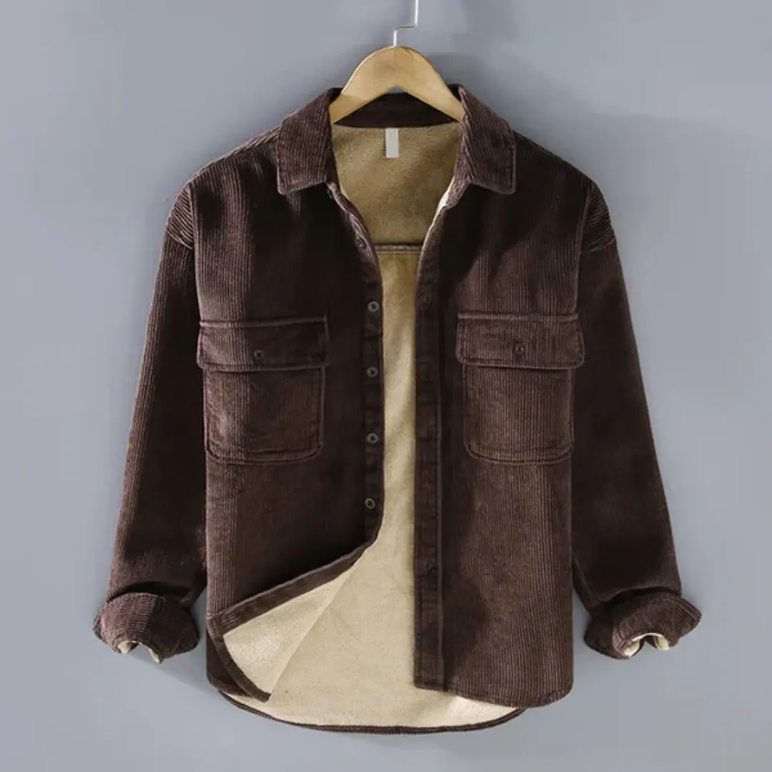 Men's Warm Front Pocket Jacket | Corduroy