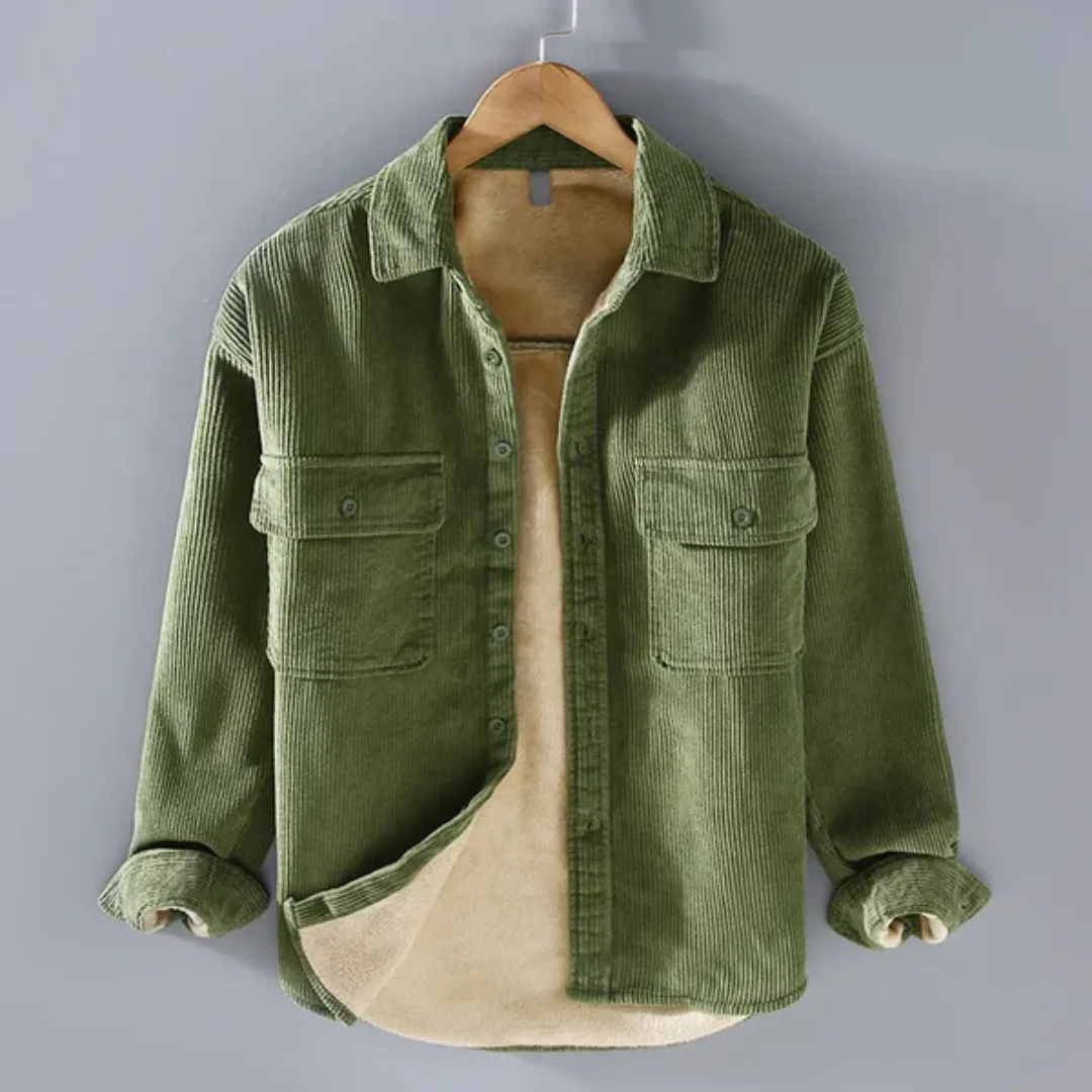 Men's Warm Front Pocket Jacket | Corduroy