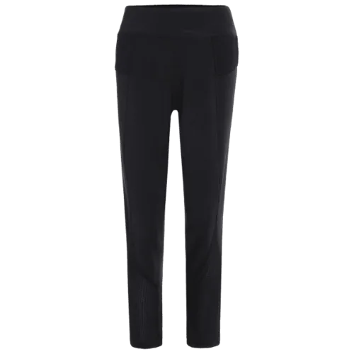 Mesh Panel Sporty Capri Leggings - Black M