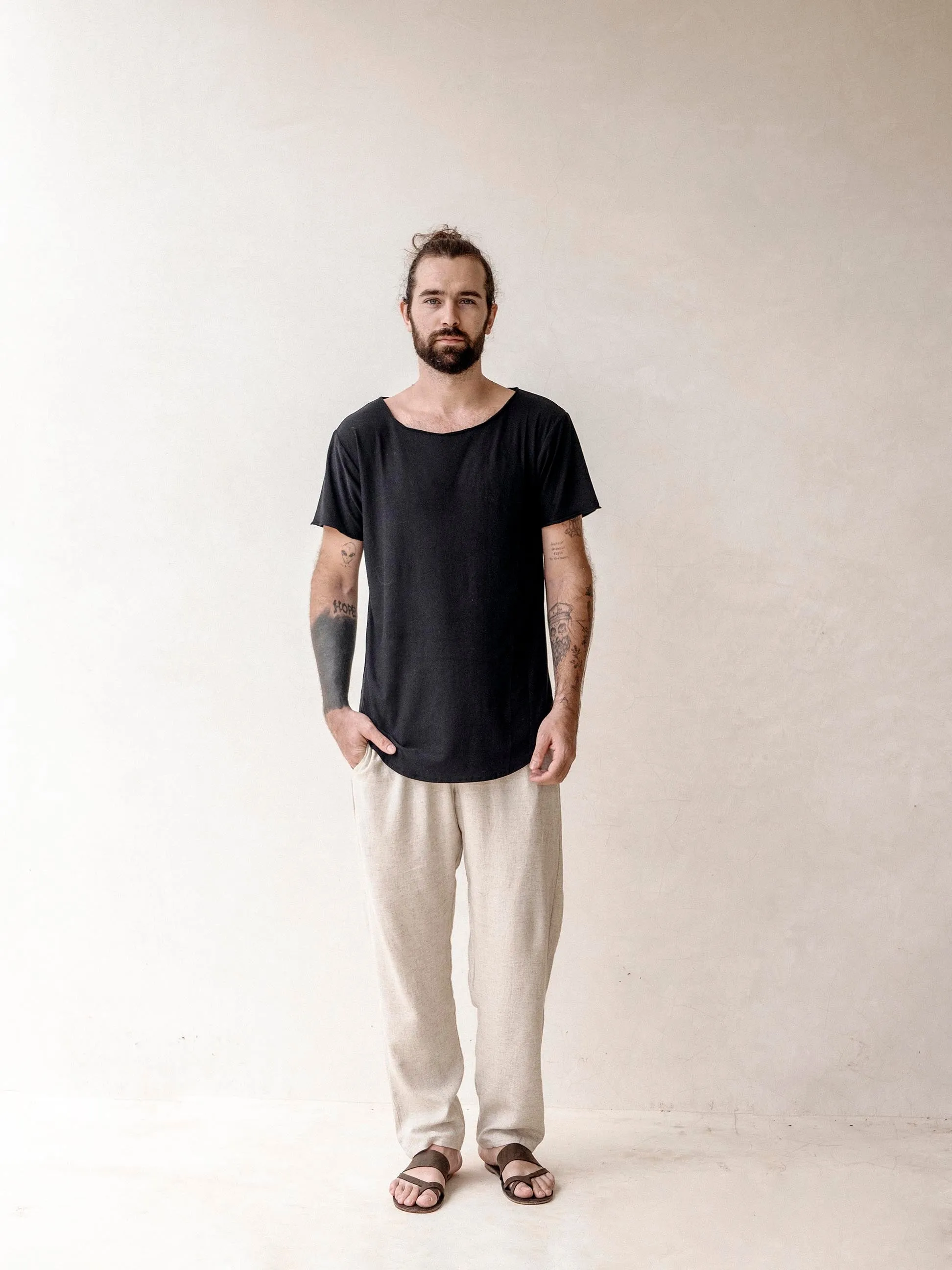 MONACO Casual Pants |  Linen and Cotton