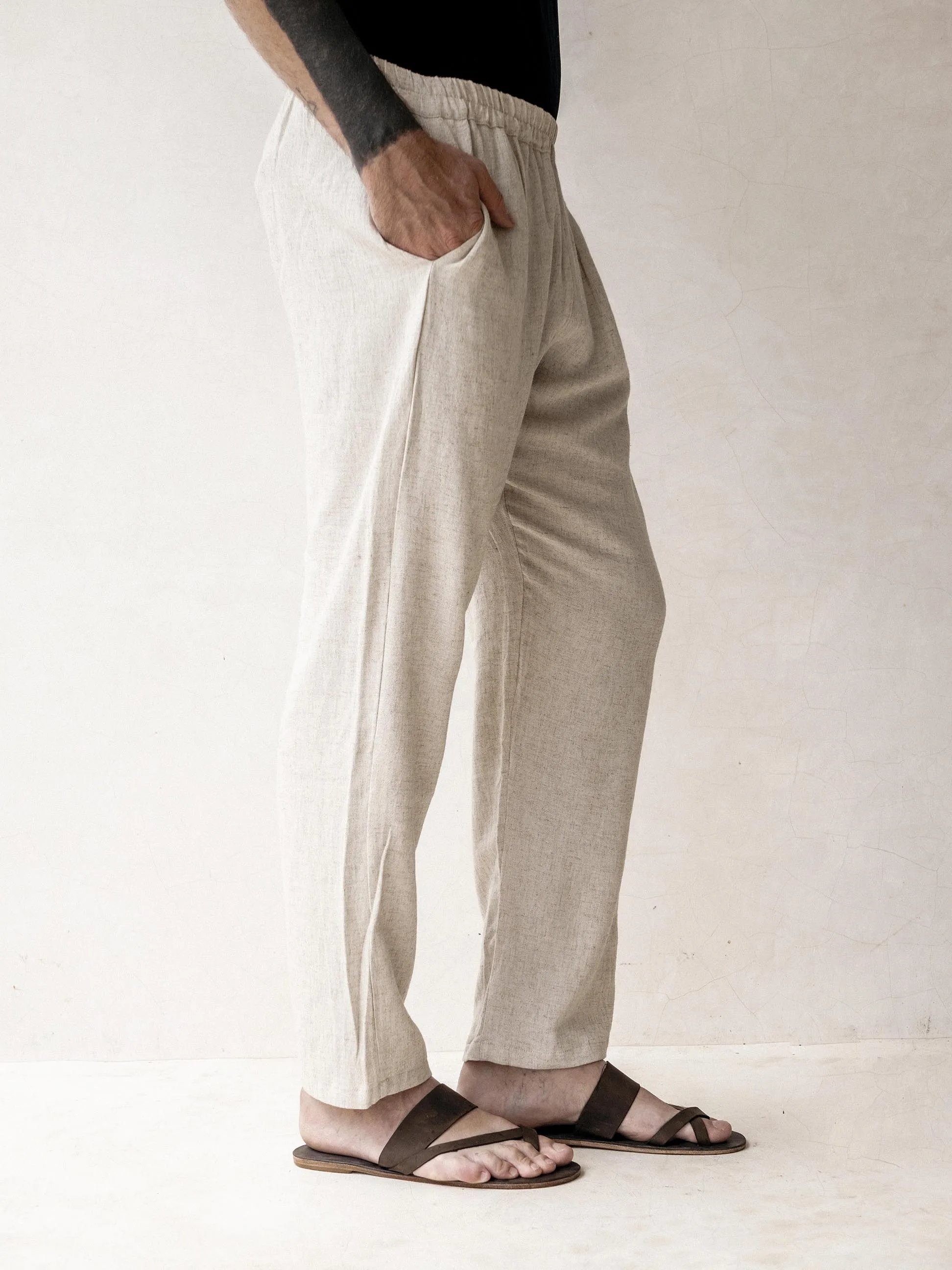 MONACO Casual Pants |  Linen and Cotton