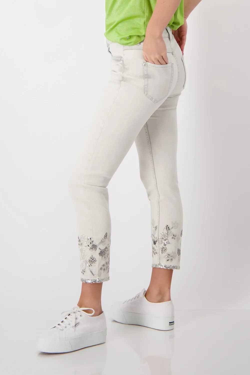 Monari Embroidered Jeans M408957