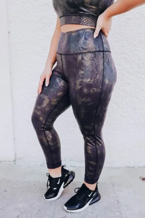 Motivatin' Moves Foil Leggings- XL-3X