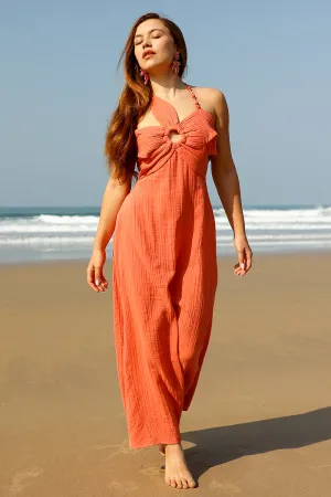 Nash Coral Flora Solid Dress