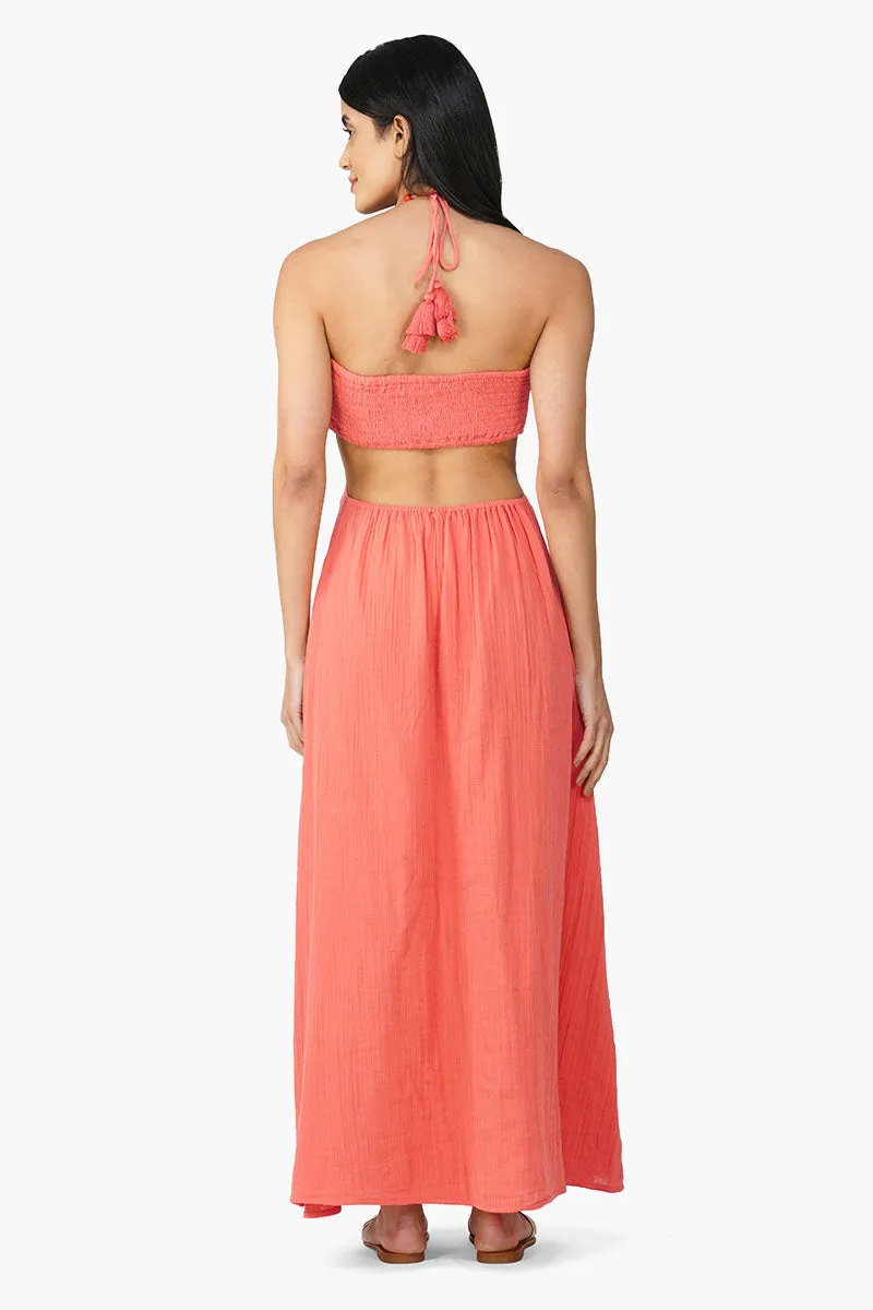 Nash Coral Flora Solid Dress