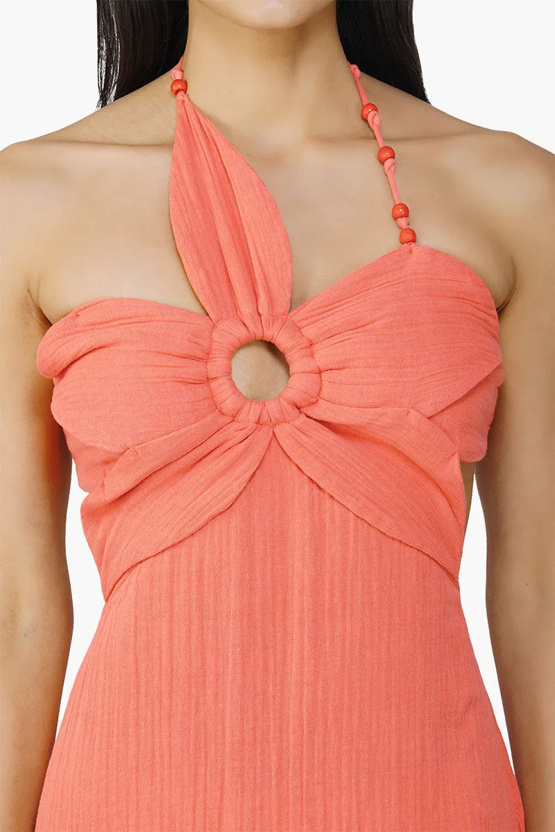 Nash Coral Flora Solid Dress