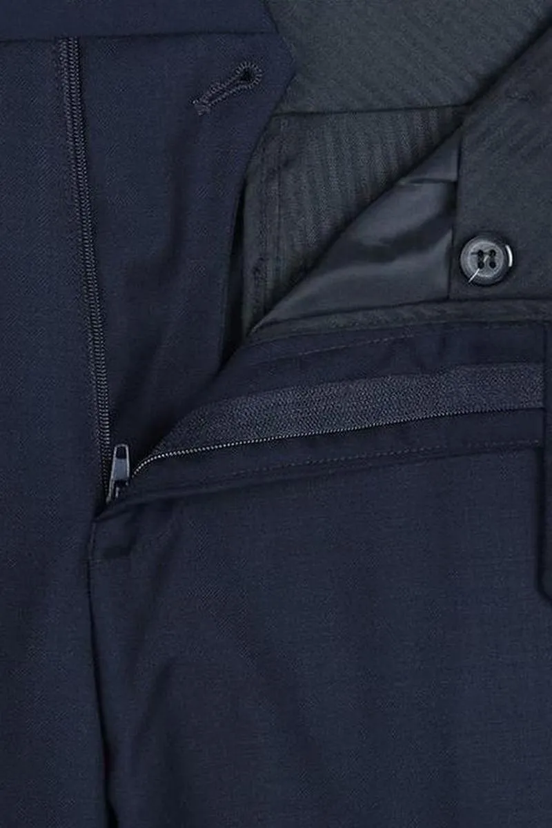 Navy Solid 2-Button Notch Suit (2-Piece Set)