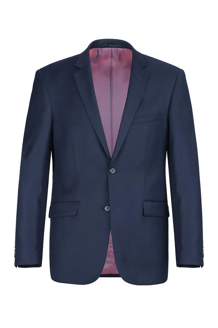 Navy Solid 2-Button Notch Suit (2-Piece Set)