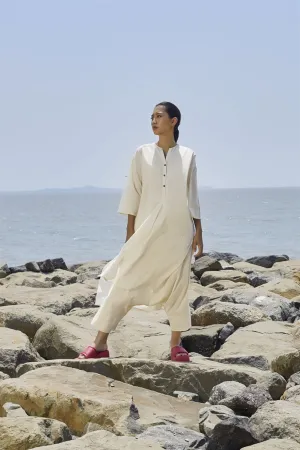 New Season Summer/Fall 24-Pants Low Crotch Cotton Offwhite-MT LWCRTHPants-Slub Oatmeal-Fashion Edit Mati