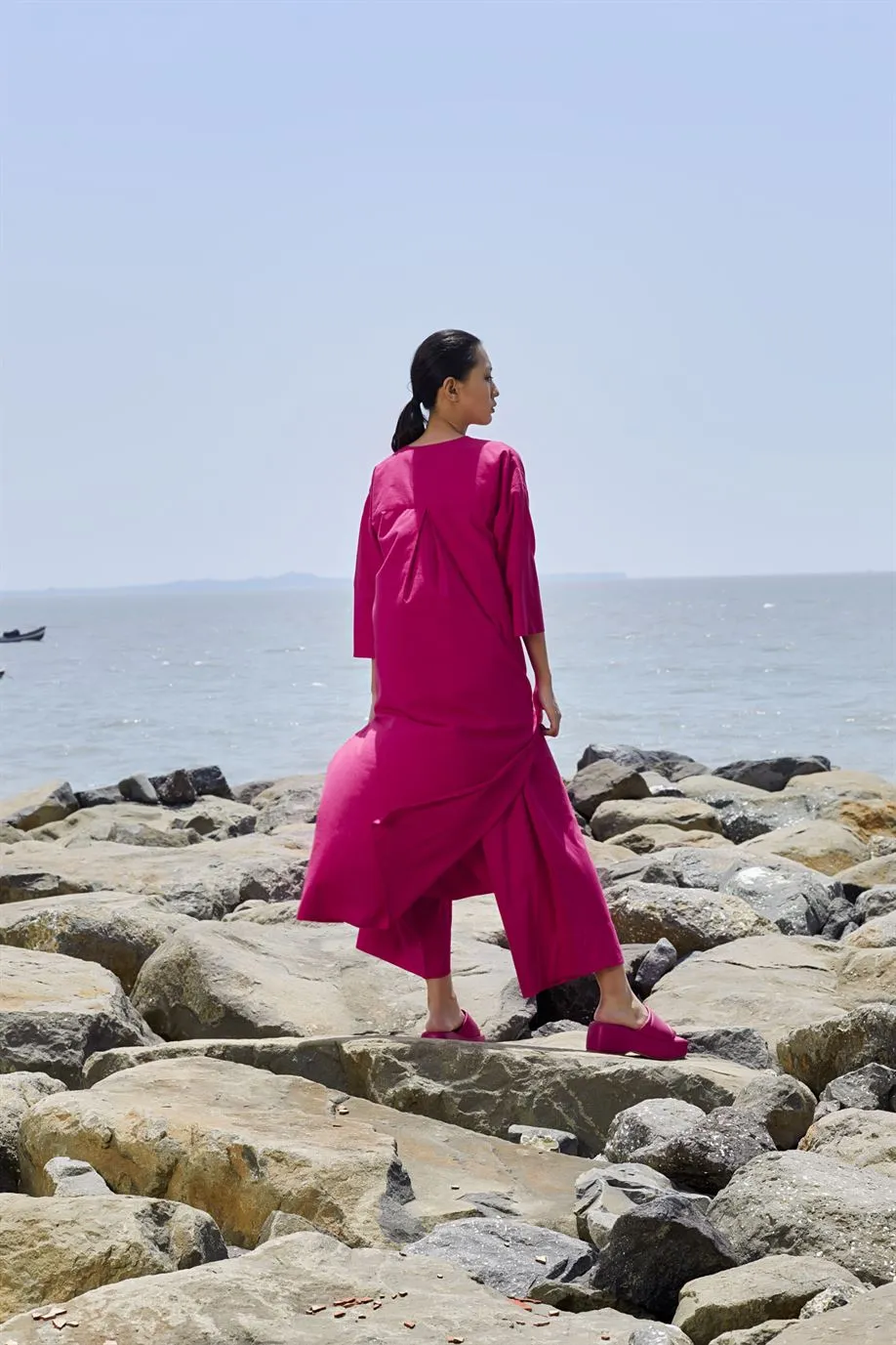 New Season Summer/Fall 24-Pants Low Crotch Cotton Pink-MT LWCRTHPants-KA Pink-Fashion Edit Mati