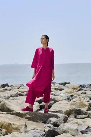 New Season Summer/Fall 24-Pants Low Crotch Cotton Pink-MT LWCRTHPants-KA Pink-Fashion Edit Mati