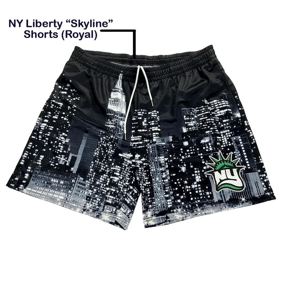 NY Liberty "Skyline" Shorts (Blk)