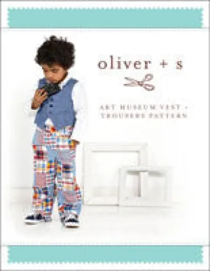 Oliver   S: Art Museum Vest   Trousers Sewing Pattern (6m-4)