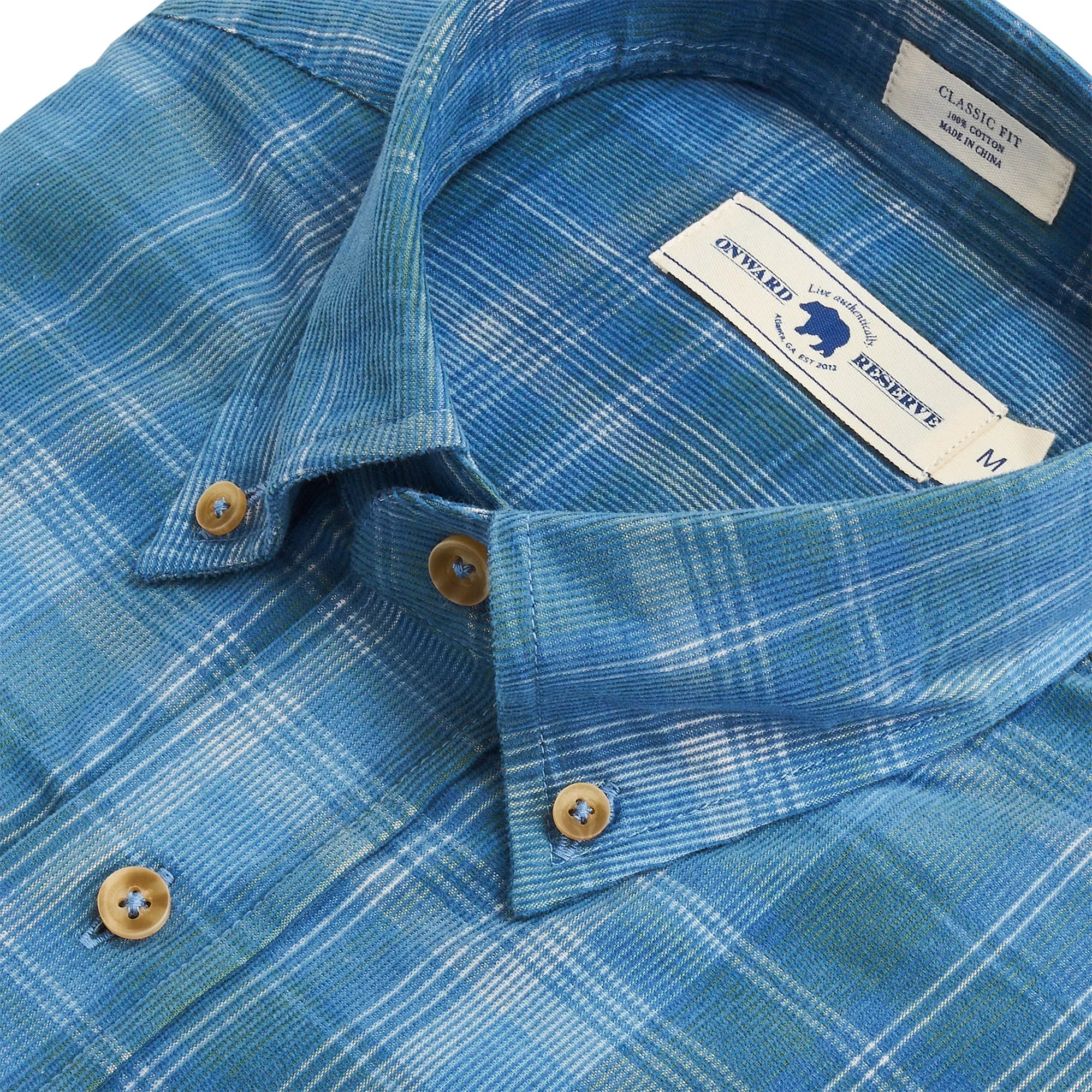 Onward Reserve Conon Corduroy Shirt - Smoke Pine