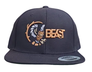 Owl Beast Black Snapback Cap
