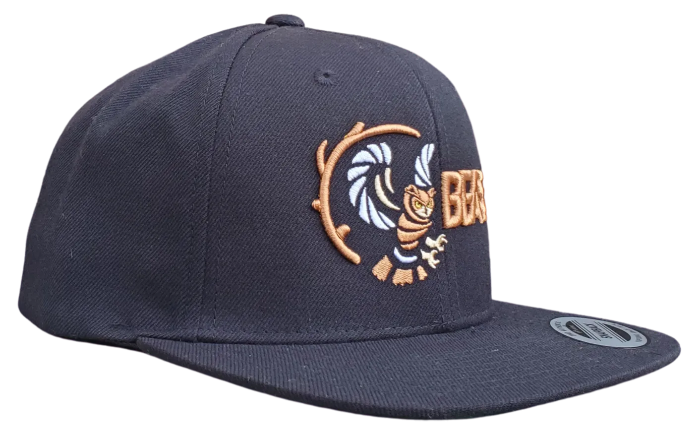 Owl Beast Black Snapback Cap