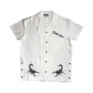 PEARL WHITE BUTTON-UP SHORT SLEEVE