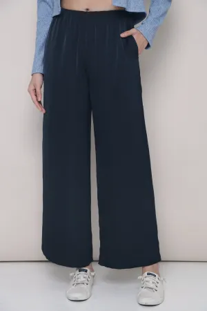 Petite Daydreamer Wide Leg Pants Navy