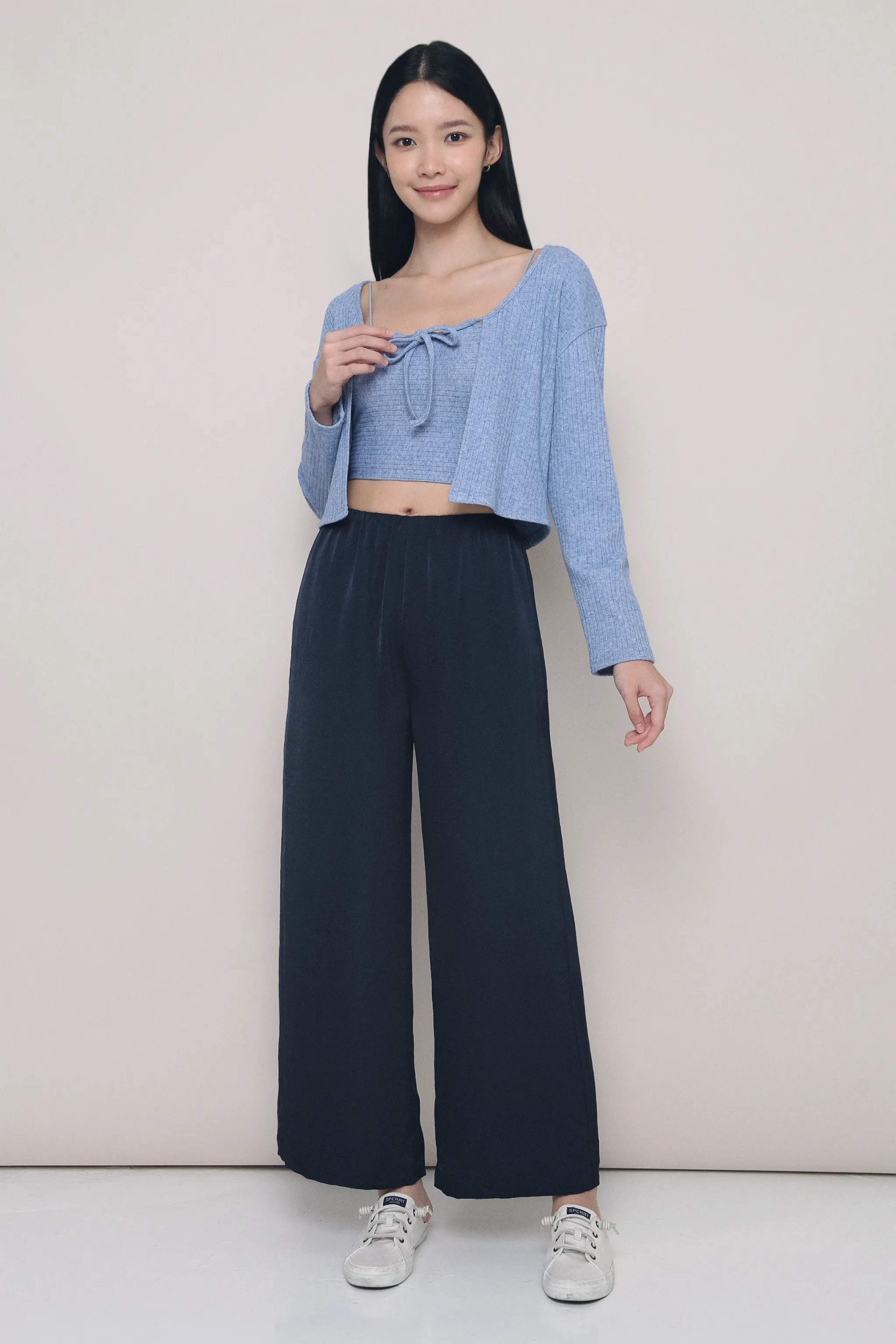 Petite Daydreamer Wide Leg Pants Navy