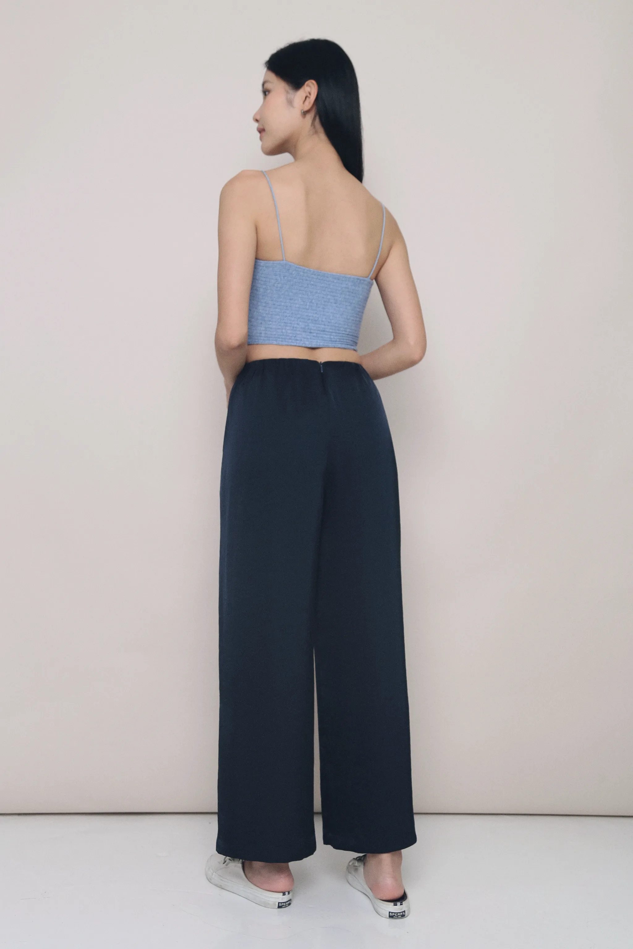 Petite Daydreamer Wide Leg Pants Navy