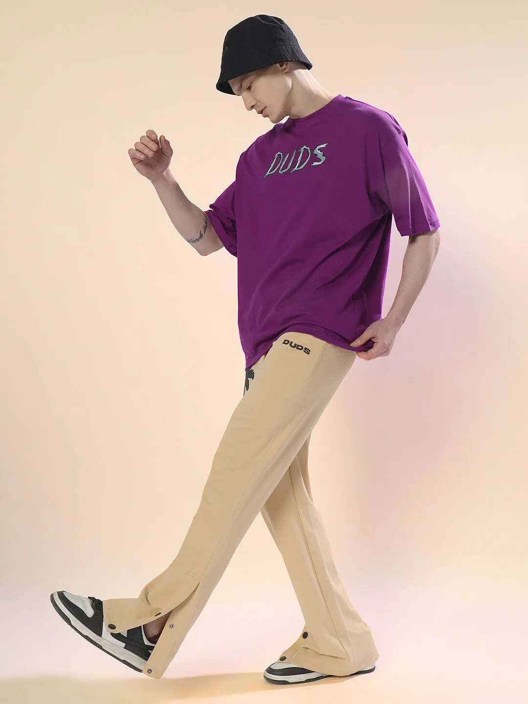 PHOENIX  DIGITAL PRINTED JOGGERS (BEIGE)