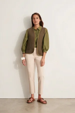 PICO11 BEIGE STRAIGHT TROUSERS