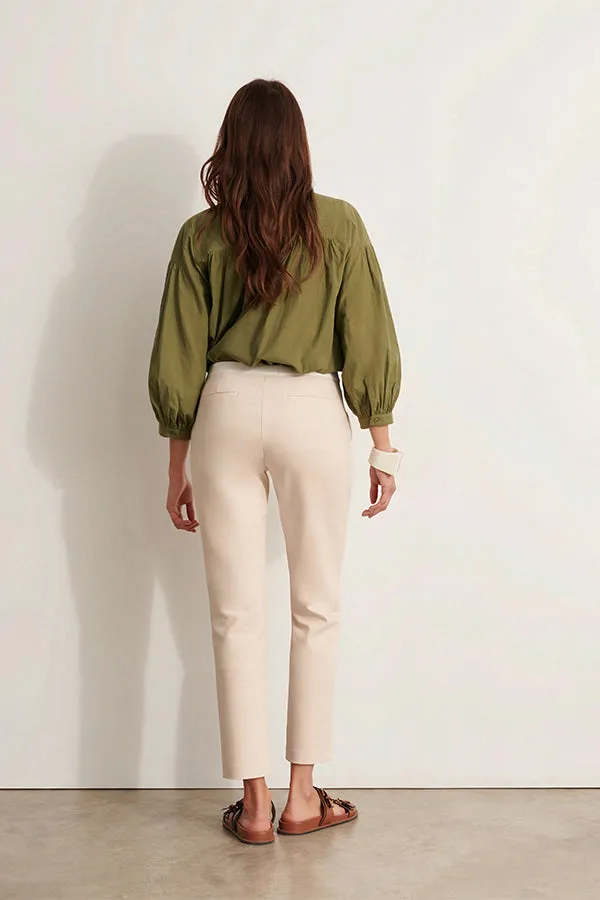 PICO11 BEIGE STRAIGHT TROUSERS