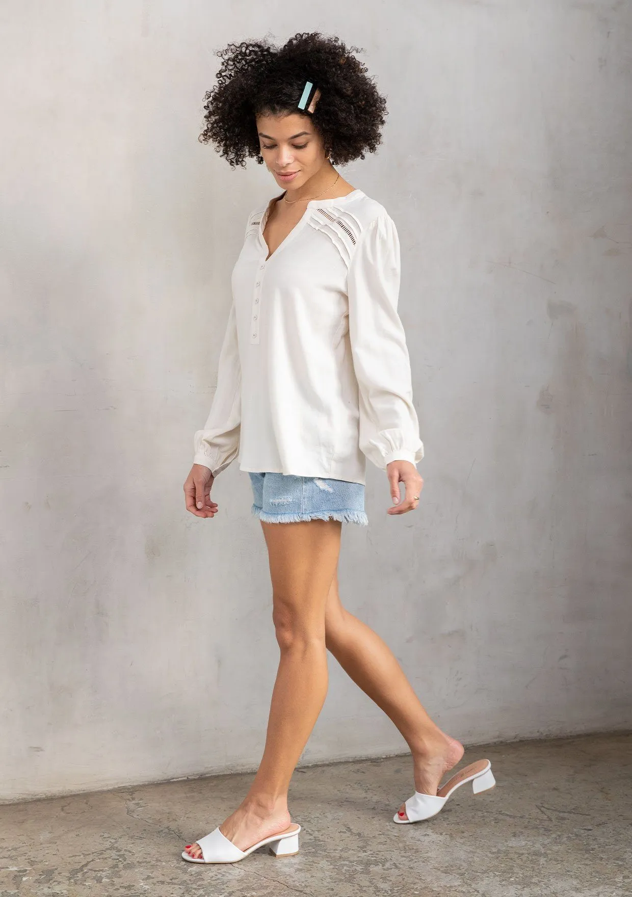 Pippa Linen Blend Blouse