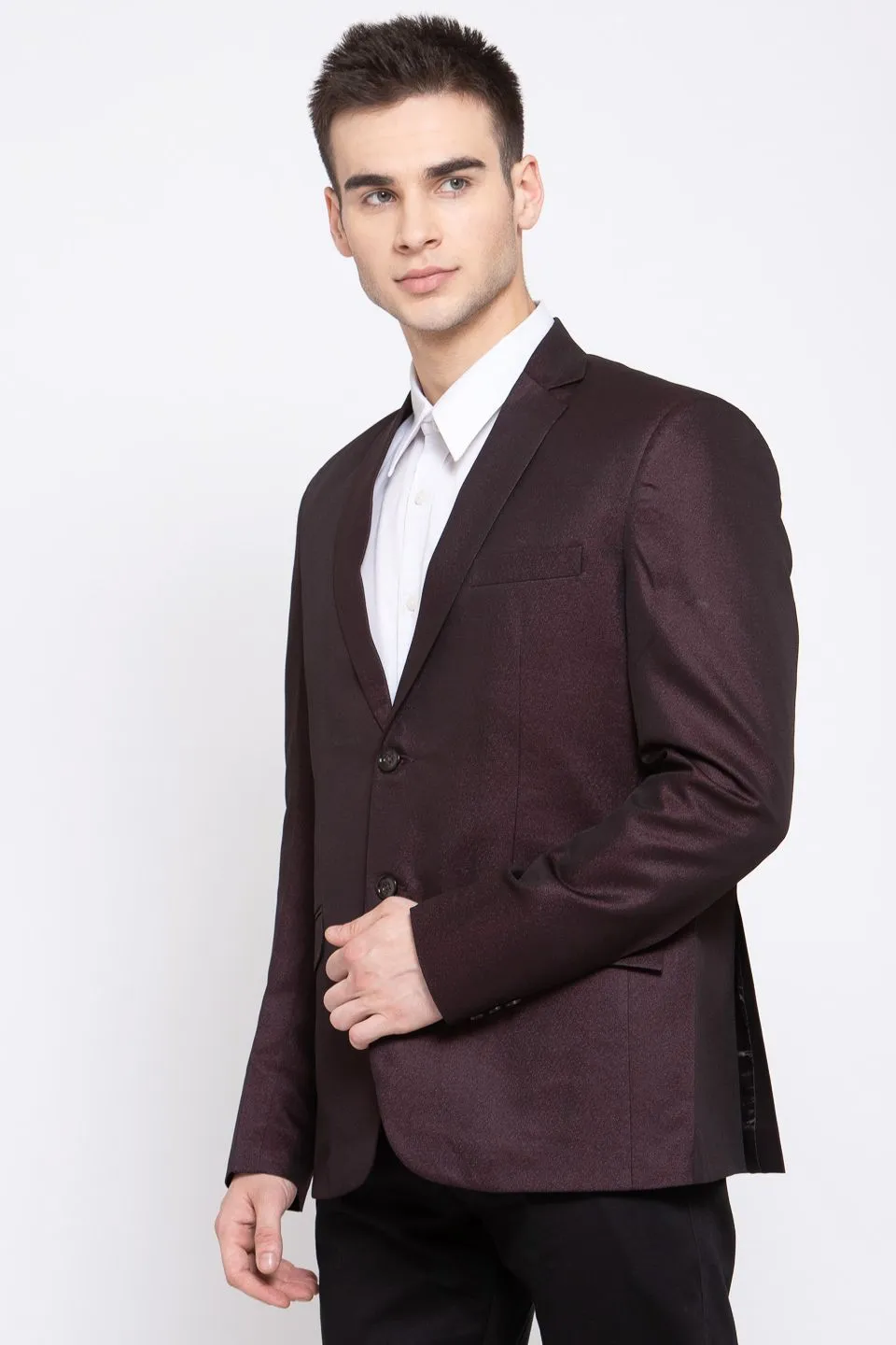 Poly Blend Brown Blazer