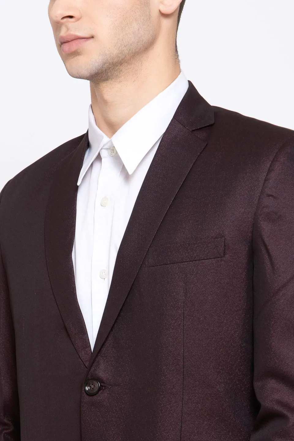Poly Blend Brown Blazer