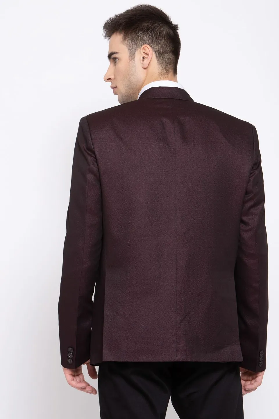 Poly Blend Brown Blazer