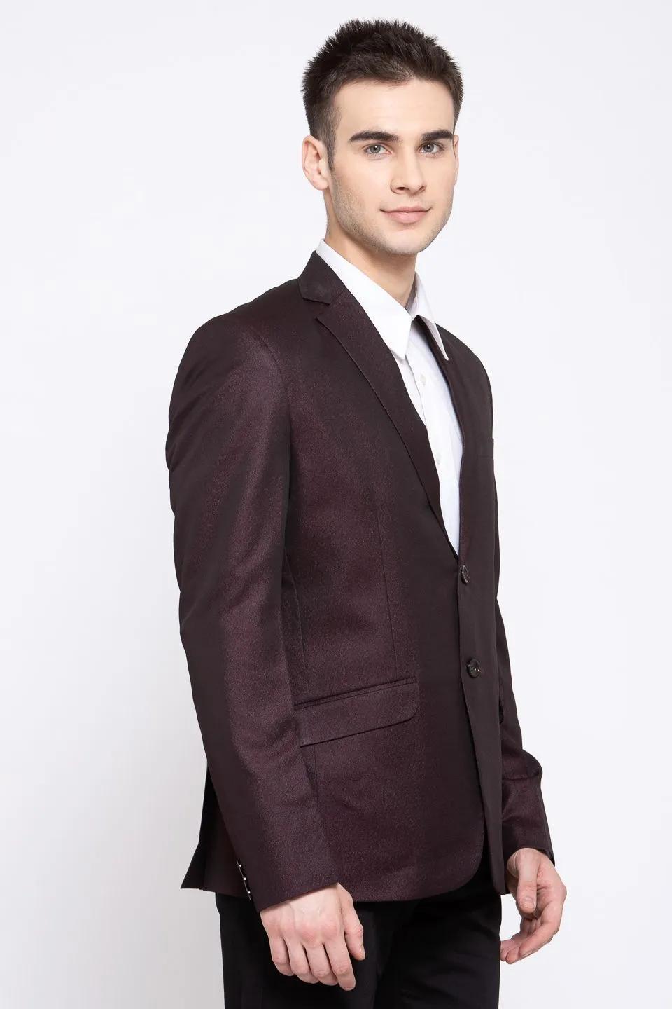 Poly Blend Brown Blazer