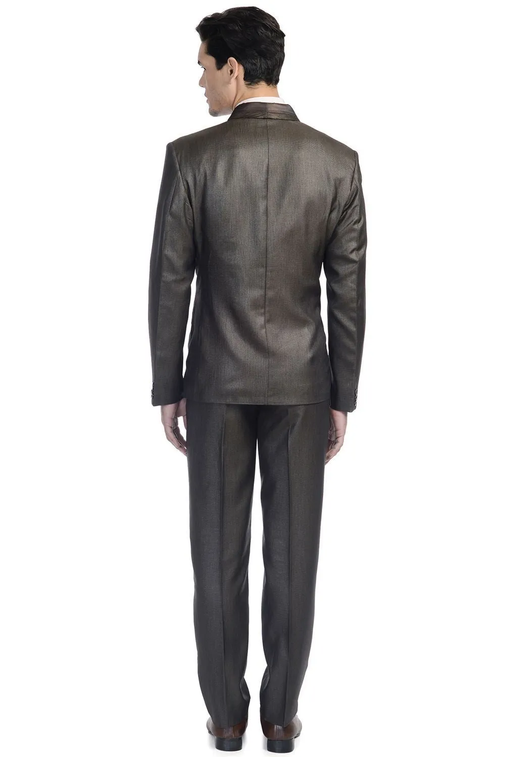 Poly Viscose Brown Suit